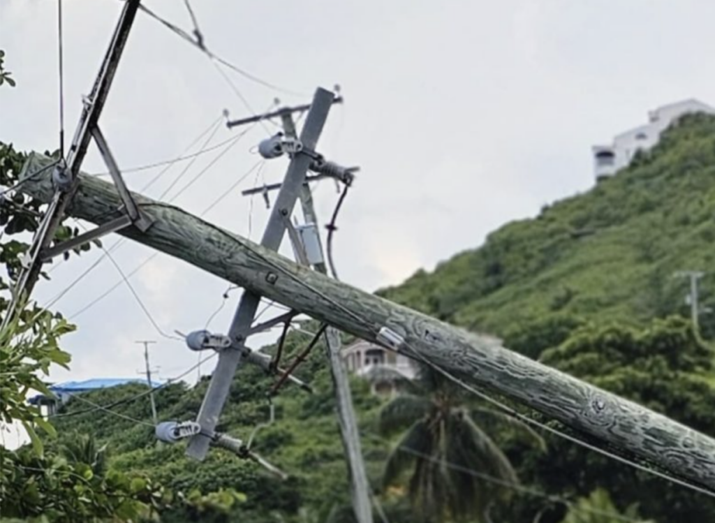 Sections of Tortola, JVD without power after vehicular crash in west